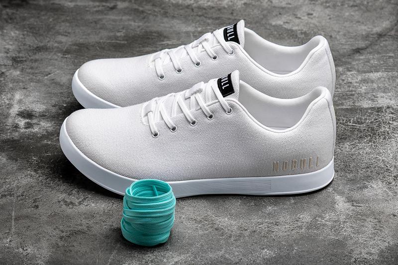 White Nobull Canvas Women's Trainers | CA O1835K